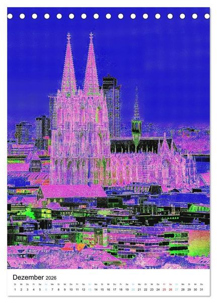 Produktbild: K&ouml;ln "in Hochform" (Tischkalender 2026 DIN A5 hoch), CALVENDO Monatskalender