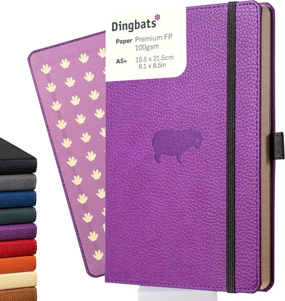Produktbild: A5+ Purple Hippo Dotted