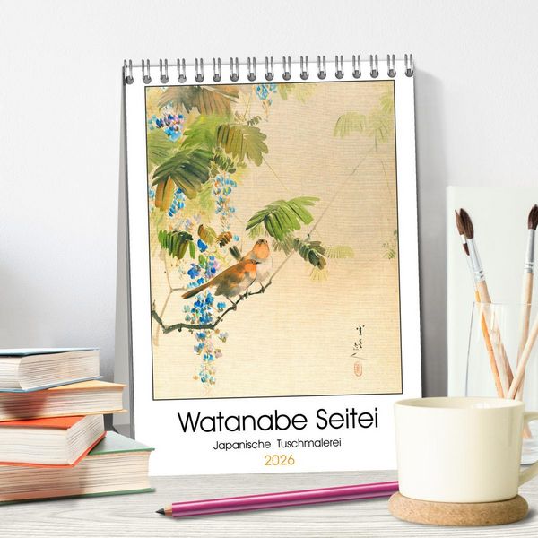 Produktbild: Watanabe Seitei - Japanische Tuschmalerei (Tischkalender 2026 DIN A5 hoch), CALVENDO Monatskalender