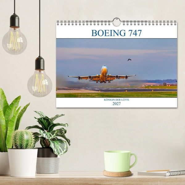 Produktbild: BOEING 747 - K&ouml;nigin der L&uuml;fte (Wandkalender 2027 DIN A4 quer), CALVENDO Monatskalender
