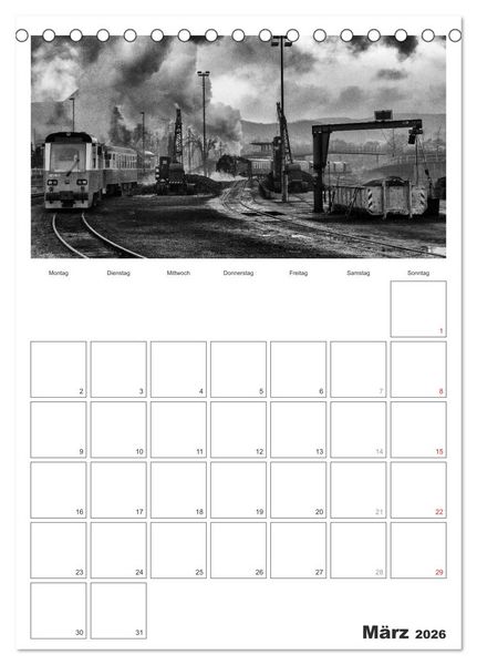 Produktbild: Unter Dampf. Eisenbahnromantik im Harz (Tischkalender 2026 DIN A5 hoch), CALVENDO Monatskalender
