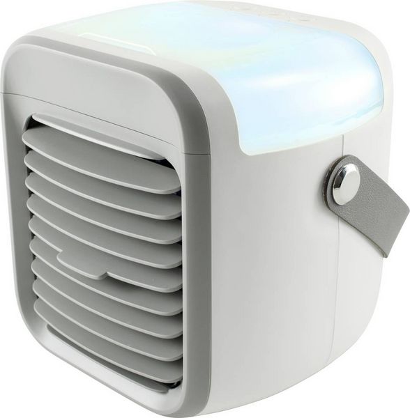 Produktbild: X4-LIFE Luftk&uuml;hler (L x B x H) 15.2 x 17.4 x 17.3 cm mit Akku, mit Beleuchtung, mit w&auml;hlbaren Stimmungslichtern