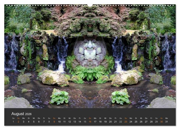 Produktbild: Spiegelwelten - Im Reich der Naturwesen (hochwertiger Premium Wandkalender 2026 DIN A2 quer), Kunstdruck in Hochglanz