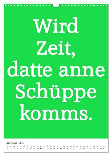 Produktbild: Spr&uuml;che aus&acute;m Pott (Wandkalender 2027 DIN A3 hoch), CALVENDO Monatskalender