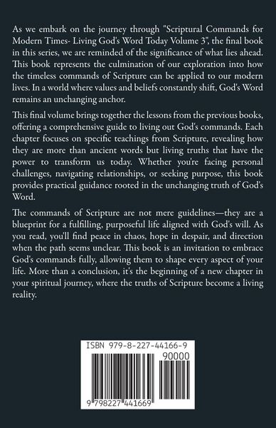 Produktbild: Scriptural Commands for Modern Times Living God's Word TodayVolume3