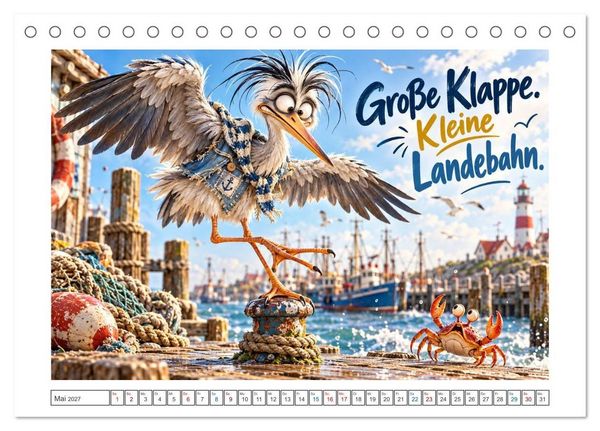 Produktbild: K&uuml;stenk&ouml;ppe (Tischkalender 2027 DIN A5 quer), CALVENDO Monatskalender