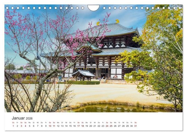 Produktbild: Tempel in Japan (Wandkalender 2026 DIN A4 quer), CALVENDO Monatskalender