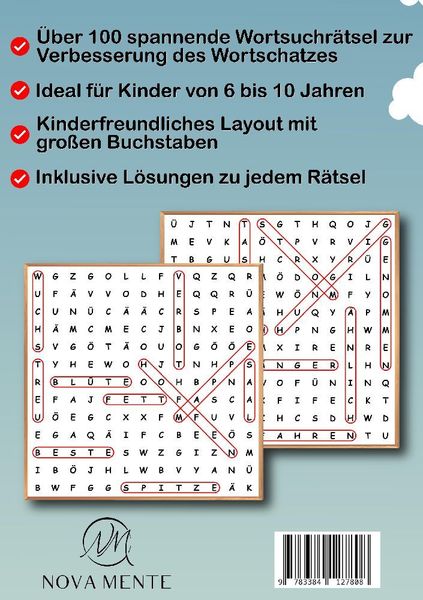 Produktbild: Wortsuchr&auml;tsel f&uuml;r Kinder ab 6 Jahren