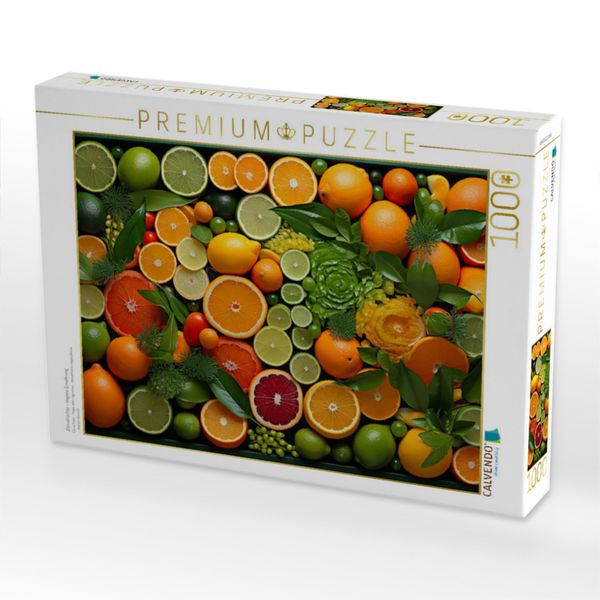 Produktbild: CALVENDO Puzzle Zitrusfr&uuml;chte - Vegane Ern&auml;hrung | 1000 Teile Lege-Gr&ouml;&szlig;e 64x48cm Foto-Puzzle f&uuml;r gl&uuml;ckliche Stunden