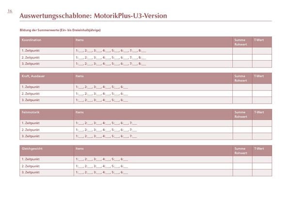 Produktbild: MotorikPlus U3 [10 B&ouml;gen]