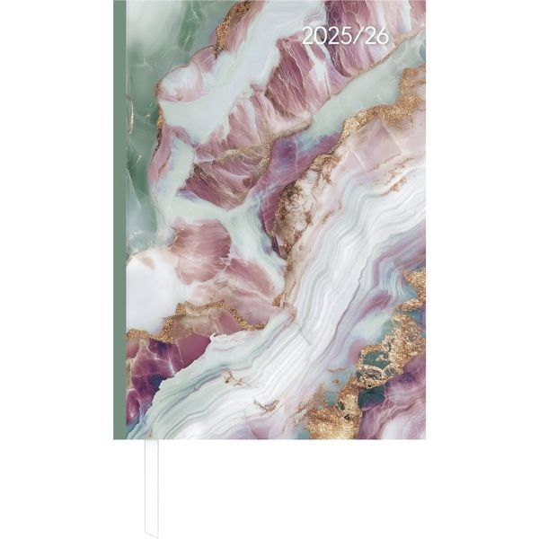 Produktbild: Campustimer Blue Marble - A5 Semester-Planer - Studenten-Kalender 2025/2026 - Notiz-Buch - Marmor - Weekly - Alpha Edition