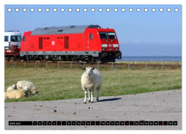 Produktbild: Die Marschbahn (Tischkalender 2026 DIN A5 quer), CALVENDO Monatskalender