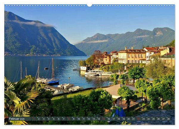 Produktbild: Lago di Como - Italienisches Flair in den Alpen (Wandkalender 2026 DIN A2 quer), CALVENDO Monatskalender