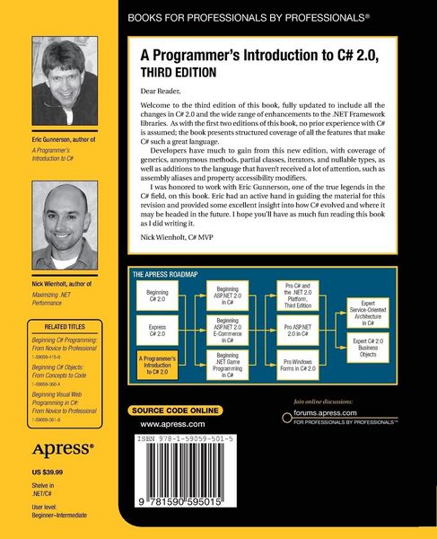 Produktbild: A Programmer's Introduction to C# 2.0