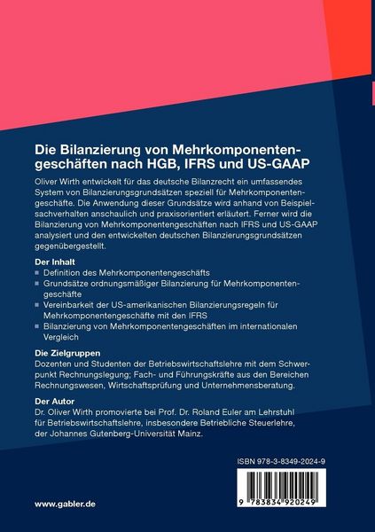 Produktbild: Die Bilanzierung von Mehrkomponentengesch&auml;ften nach HGB, IFRS und US-GAAP