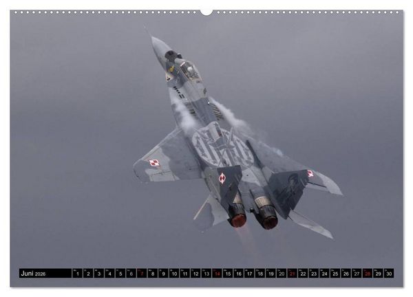 Produktbild: Augenblicke in der Luft: MiG-29 Fulcrum (Wandkalender 2026 DIN A2 quer), CALVENDO Monatskalender