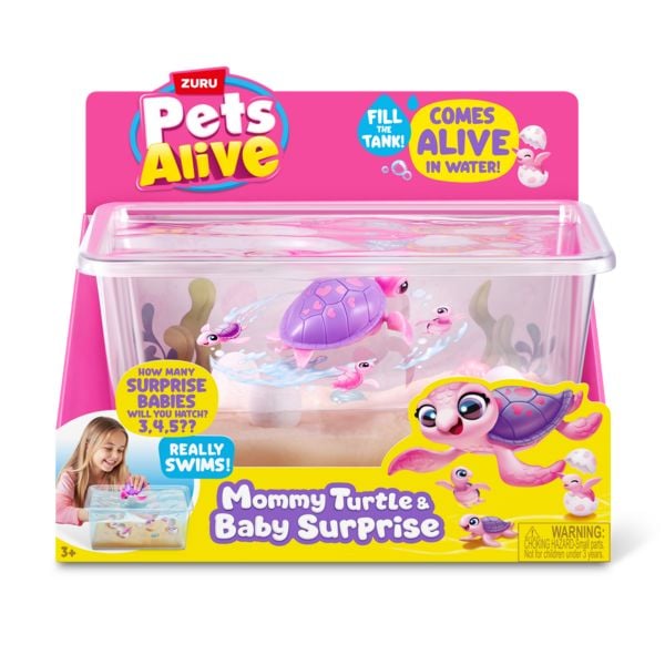 Produktbild: ZURU Pets Alive - Mommy Turtle & Baby Surprise