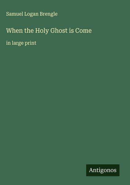 Produktbild: When the Holy Ghost is Come