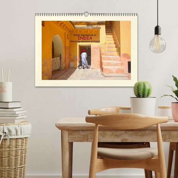 Produktbild: Great impressions of INDIA featuring awesome pictures (Wall Calendar 2026 DIN A3 landscape), CALVENDO 12 Month Wall Calendar