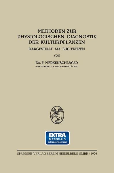 Produktbild: Methoden zur Physiologischen Diagnostik der Kulturpflanzen