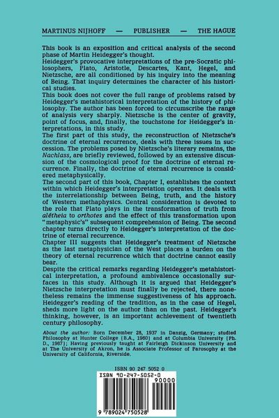 Produktbild: Heidegger&rsquo;s Metahistory of Philosophy: Amor Fati, Being and Truth