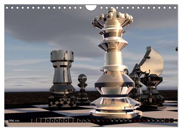 Produktbild: SCHACH - Spiel der K&ouml;nige (Wandkalender 2026 DIN A4 quer), CALVENDO Monatskalender