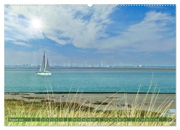 Produktbild: Zeeland - Wasser, Sand und Meer (Wandkalender 2026 DIN A2 quer), CALVENDO Monatskalender