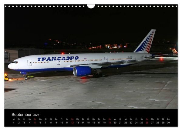 Produktbild: Flugzeuge bei Nacht (Wandkalender 2027 DIN A3 quer), CALVENDO Monatskalender