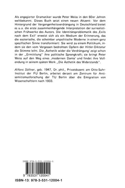 Produktbild: Peter Weiss und die Deutschen