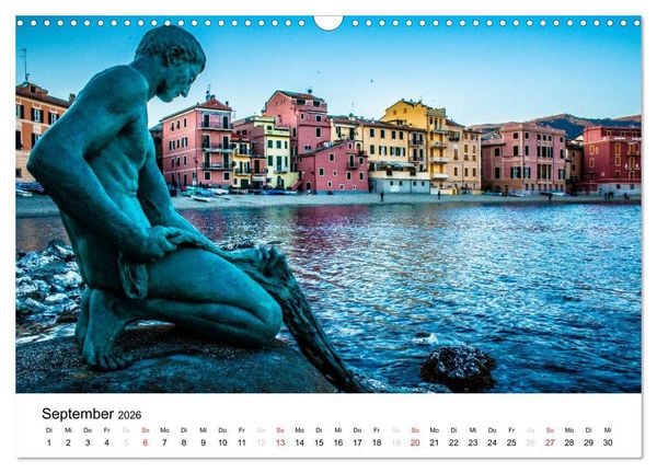 Produktbild: Blick auf die Ligurische K&uuml;ste (Wandkalender 2026 DIN A3 quer), CALVENDO Monatskalender