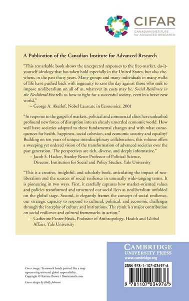 Produktbild: Social Resilience in the Neoliberal Era
