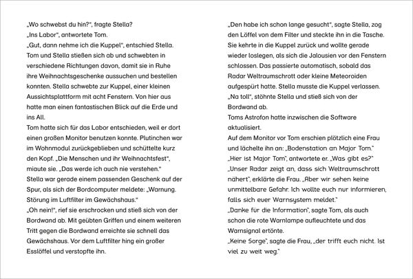 Der kleine Major Tom. Adventskalenderbuch. Weihnachten auf dem Mond