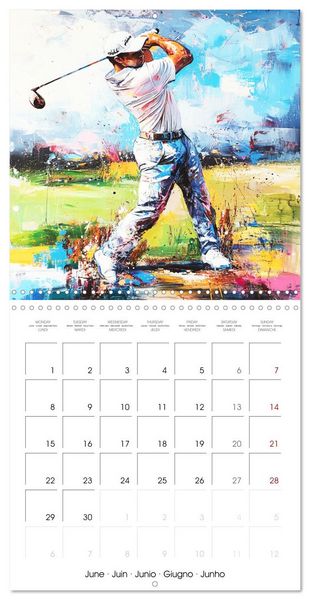 Produktbild: Canvas of Olympic Champions (Wall Calendar 2026 12 &times; 12 Inch) CALVENDO 12 Month Wall Calendar