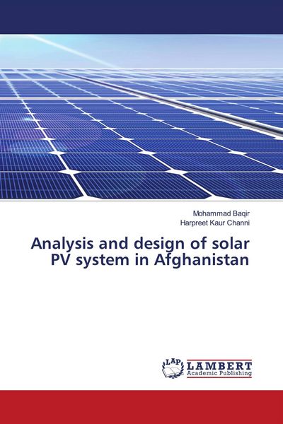 Produktbild: Analysis and design of solar PV system in Afghanistan