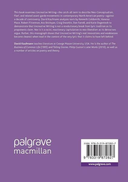 Produktbild: Reading Uncreative Writing