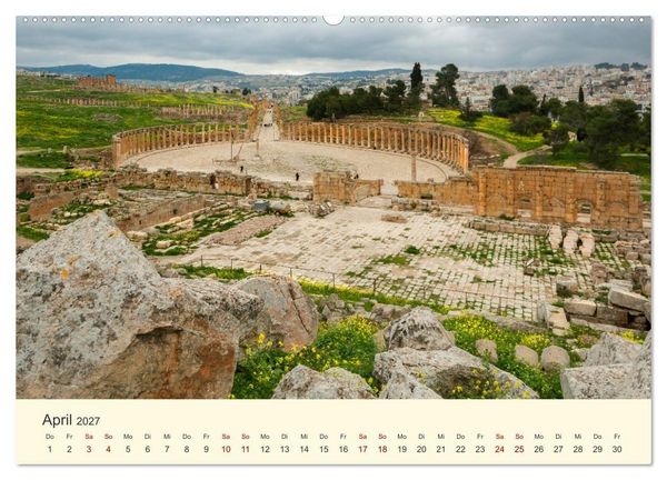 Produktbild: Jordanien Sand, Stein und Salz (Wandkalender 2027 DIN A2 quer), CALVENDO Monatskalender