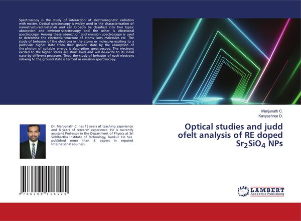 Produktbild: Optical studies and judd ofelt analysis of RE doped Sr2SiO4 NPs