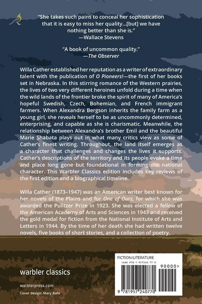 Produktbild: O Pioneers! (Warbler Classics Annotated Edition)