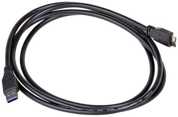 Produktbild: Akyga USB-Kabel USB-A Stecker, USB-Micro-B 3.0 Stecker 1.80m Schwarz AK-USB-13