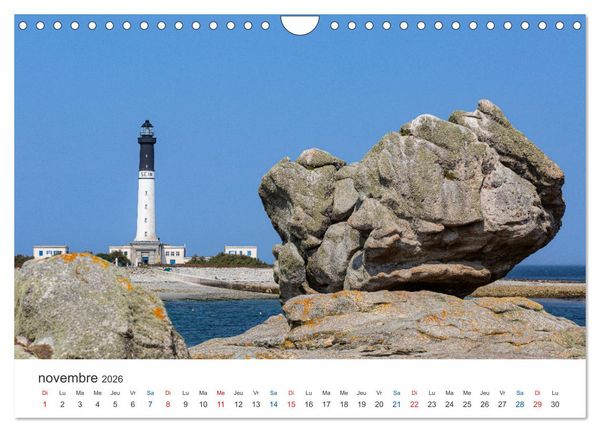 Produktbild: Cornouaille &Agrave; la d&eacute;couverte du Sud-Ouest de la Bretagne (Calendrier mural 2026 DIN A4 vertical), CALVENDO calendrier mensuel