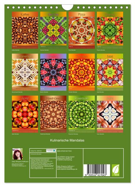 Produktbild: Kulinarische Mandalas (Wandkalender 2026 DIN A4 hoch), CALVENDO Monatskalender