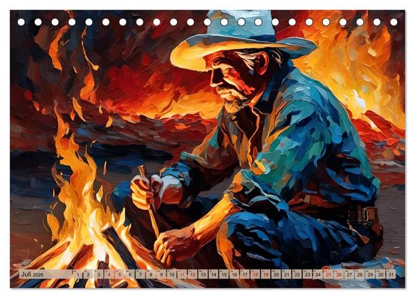 Produktbild: Wild West Moments (Tischkalender 2026 DIN A5 quer), CALVENDO Monatskalender