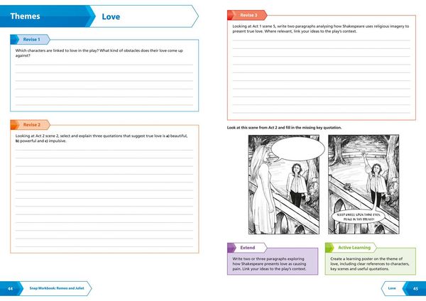 Produktbild: Romeo and Juliet AQA GCSE 9 - 1 English Literature Workbook