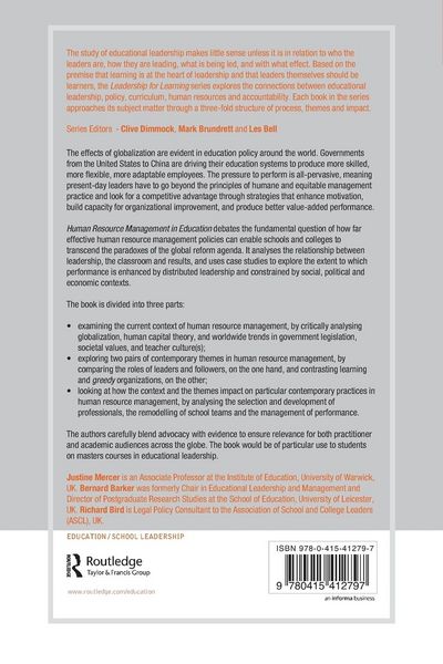 Produktbild: Human Resource Management in Education