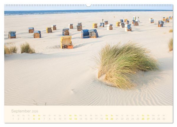 Produktbild: Traumstr&auml;nde der Nordsee (hochwertiger Premium Wandkalender 2026 DIN A2 quer), Kunstdruck in Hochglanz