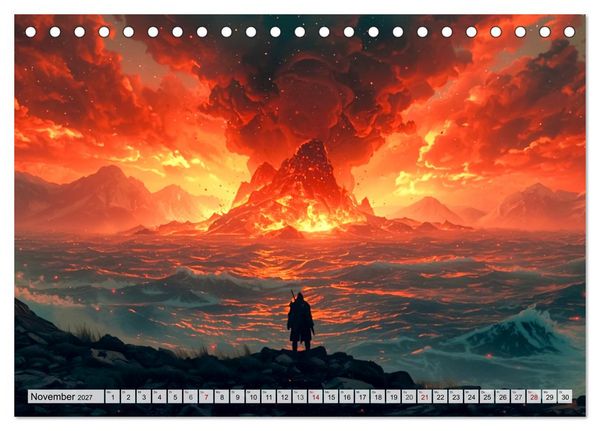 Produktbild: Ragnar&ouml;k &ndash; Die letzte Schlacht der G&ouml;tter (Tischkalender 2027 DIN A5 quer), CALVENDO Monatskalender