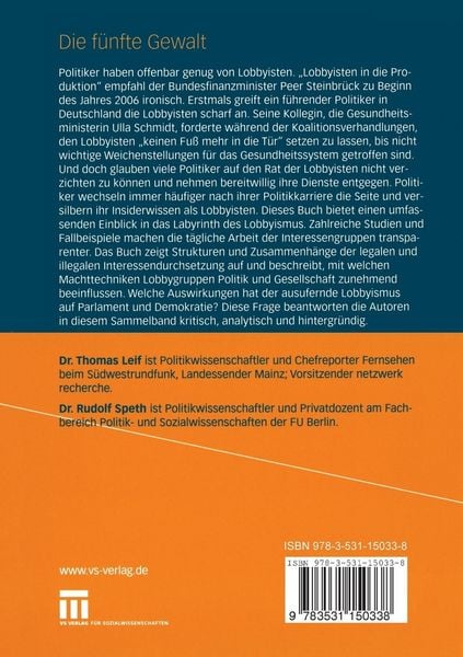 Produktbild: Die f&uuml;nfte Gewalt