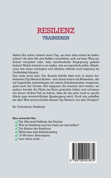 Produktbild: Resilienz trainieren: Mehr Disziplin, mentale St&auml;rke und psychische Widerstandsk
