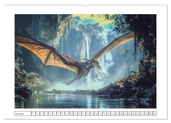 Produktbild: Giganten der Urzeit (Wandkalender 2026 DIN A2 quer), CALVENDO Monatskalender