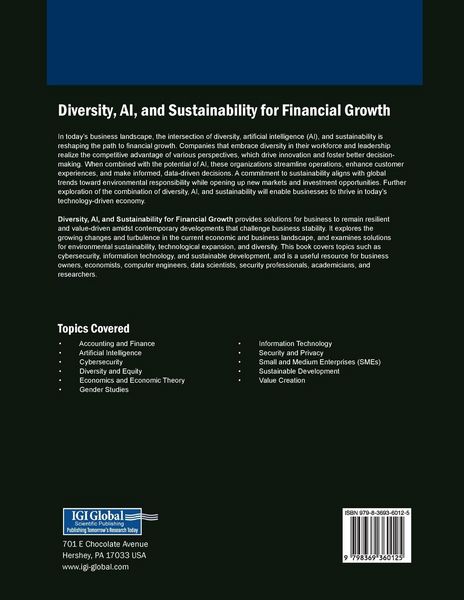 Produktbild: Diversity, AI, and Sustainability for Financial Growth